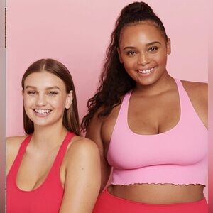 VS PINK Spiritual Gangster Loved Crop Bra Tank Size M/L